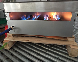 Griddle Griddle EGG24S для коммерческих газовых бургеров Испытание на горение